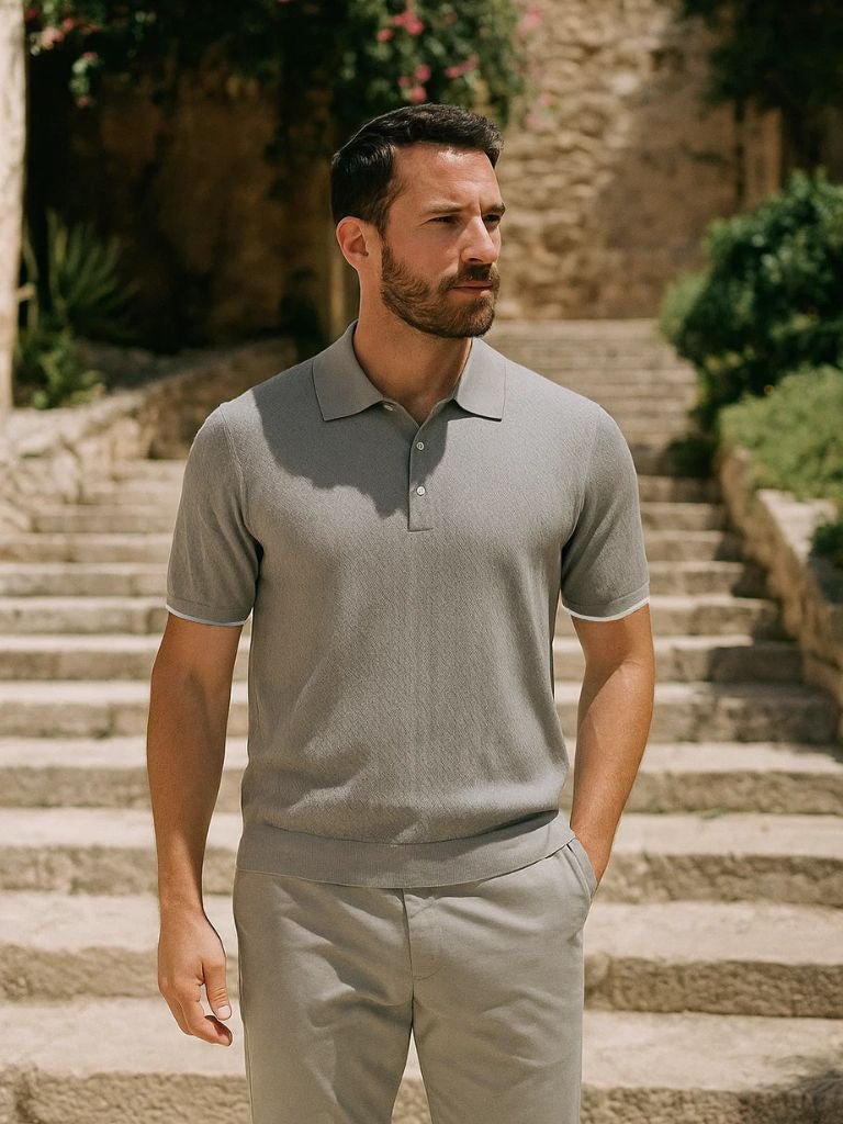 BRAIN™ | Chevron Knit Polo