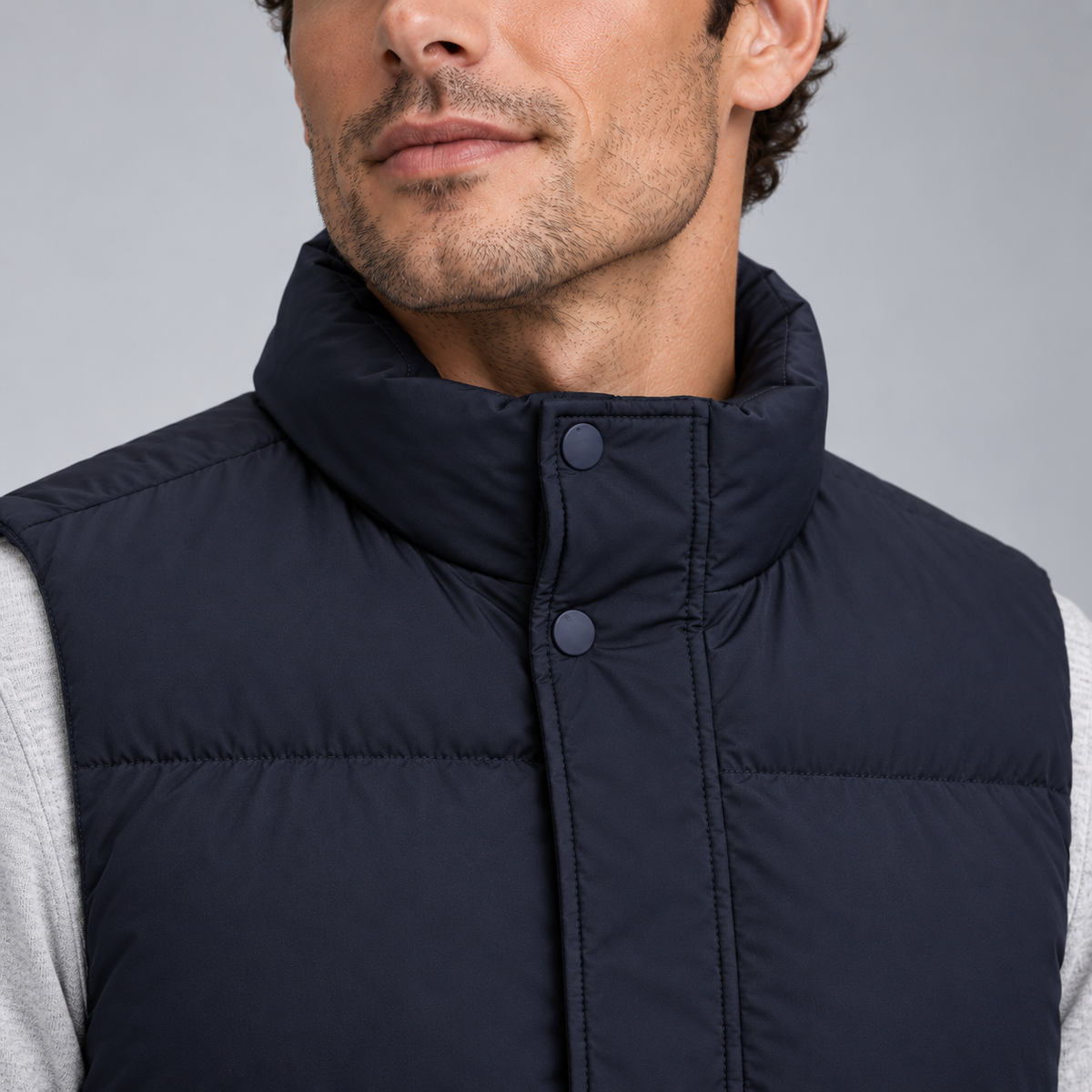 BRIAN™ | Montarello Men's Lightweight Quilted Zip-Front Vest