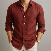 BRAIN™ | Men's Cotton-Linen Longsleeve