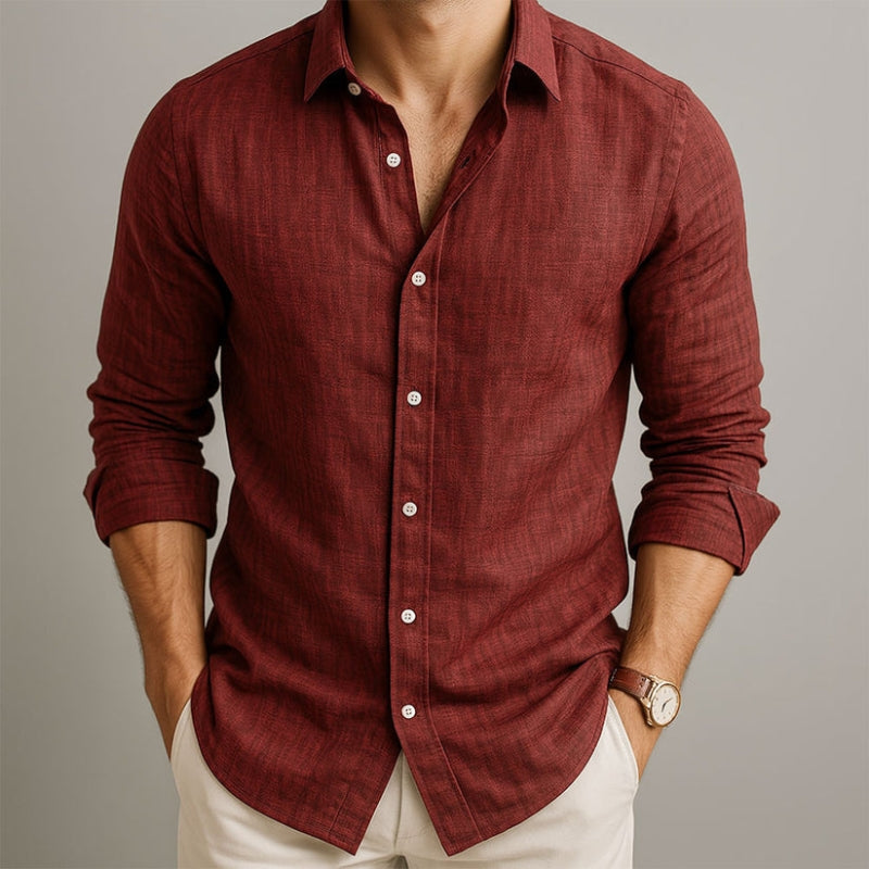 BRAIN™ | Men's Cotton-Linen Longsleeve