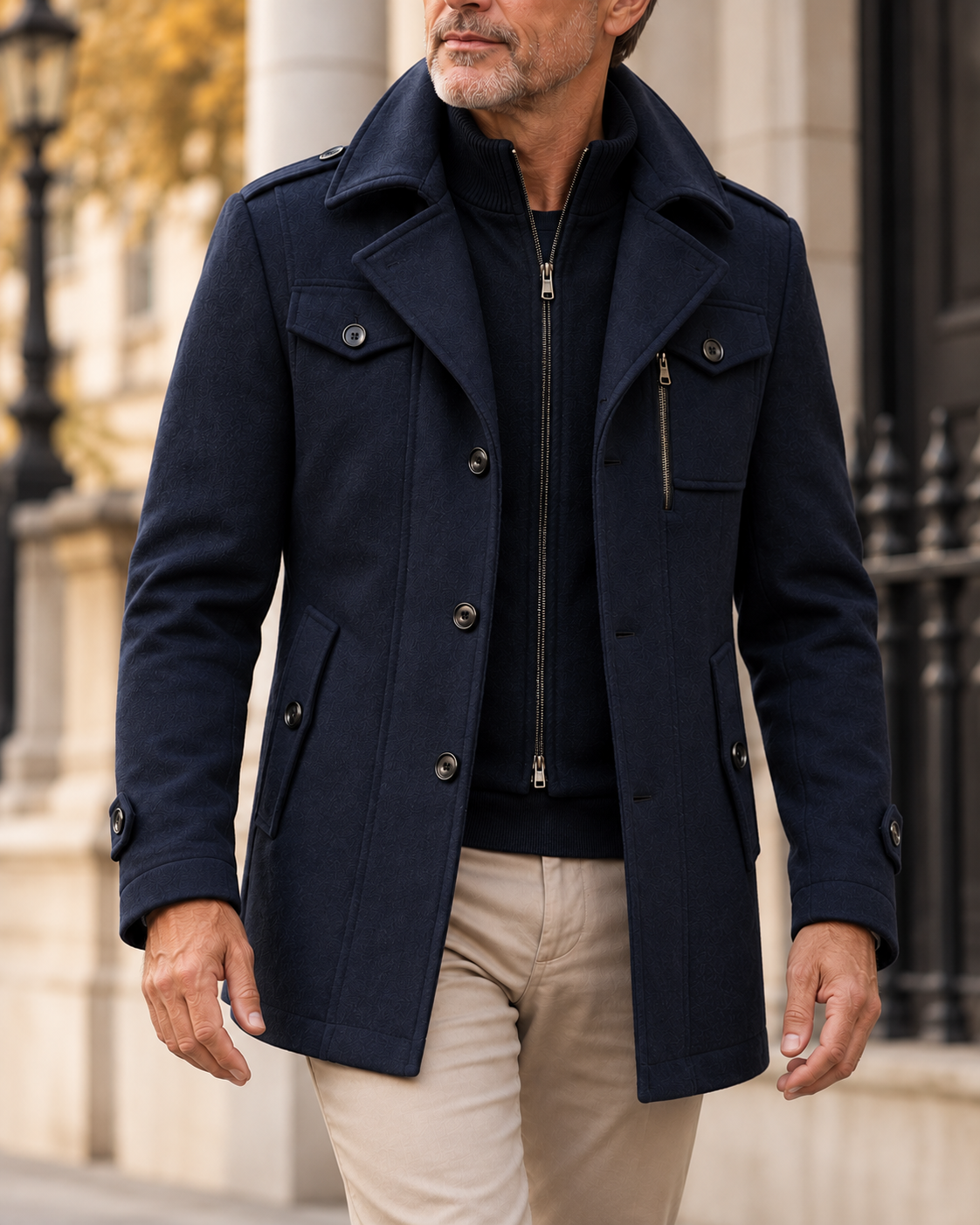 BRIAN™ | Double-Collar Coat