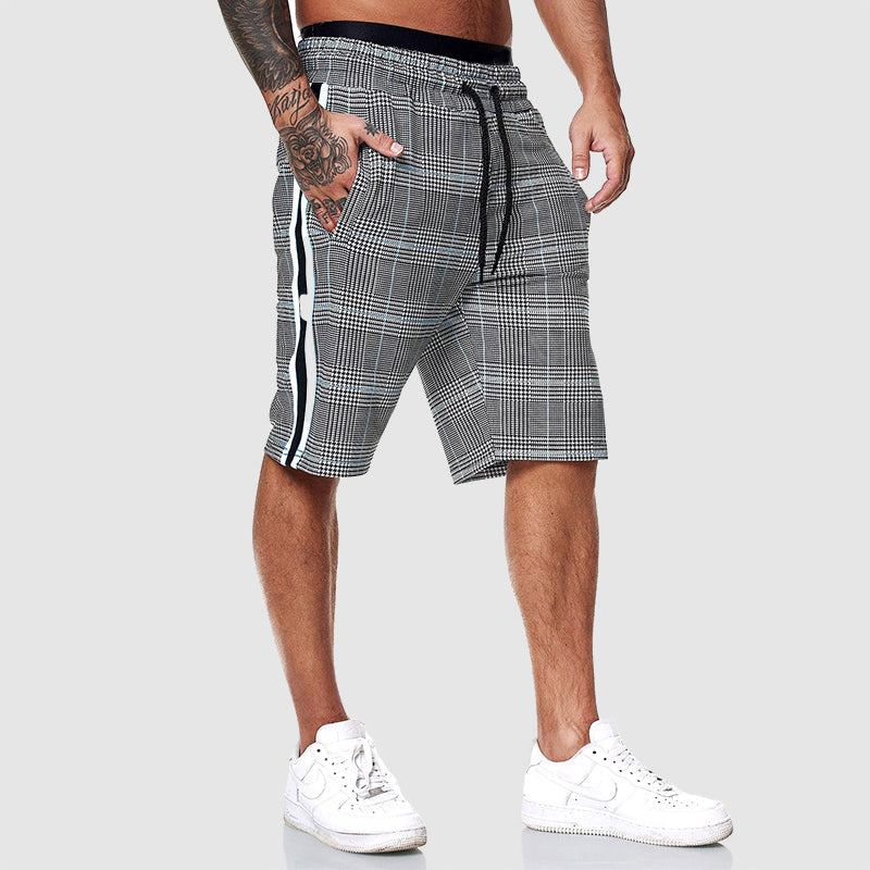 BRAIN™ | Men's Plaid Drawstring Shorts
