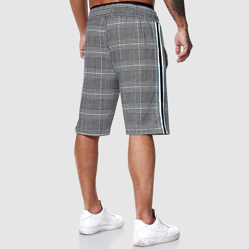 BRAIN™ | Men's Plaid Drawstring Shorts