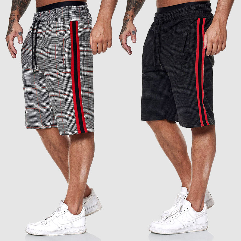 BRAIN™ | Men's Plaid Drawstring Shorts