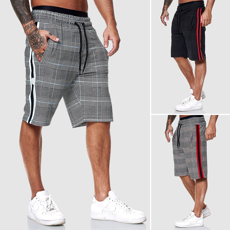 BRAIN™ | Men's Plaid Drawstring Shorts