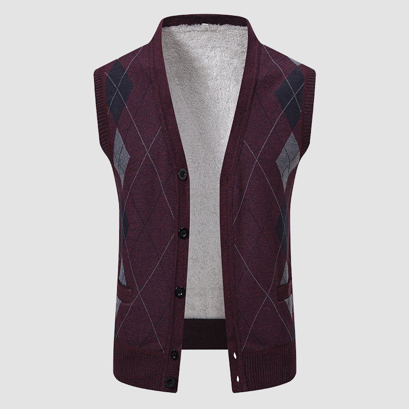 BRAIN™ | Men's Diamond-Knit Lined Vest