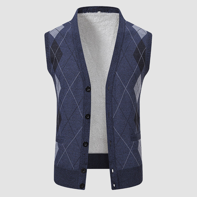 BRAIN™ | Men's Diamond-Knit Lined Vest