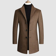 BRIAN™ | Men's Wool-Viscose Overcoat with Nanosilk Lining