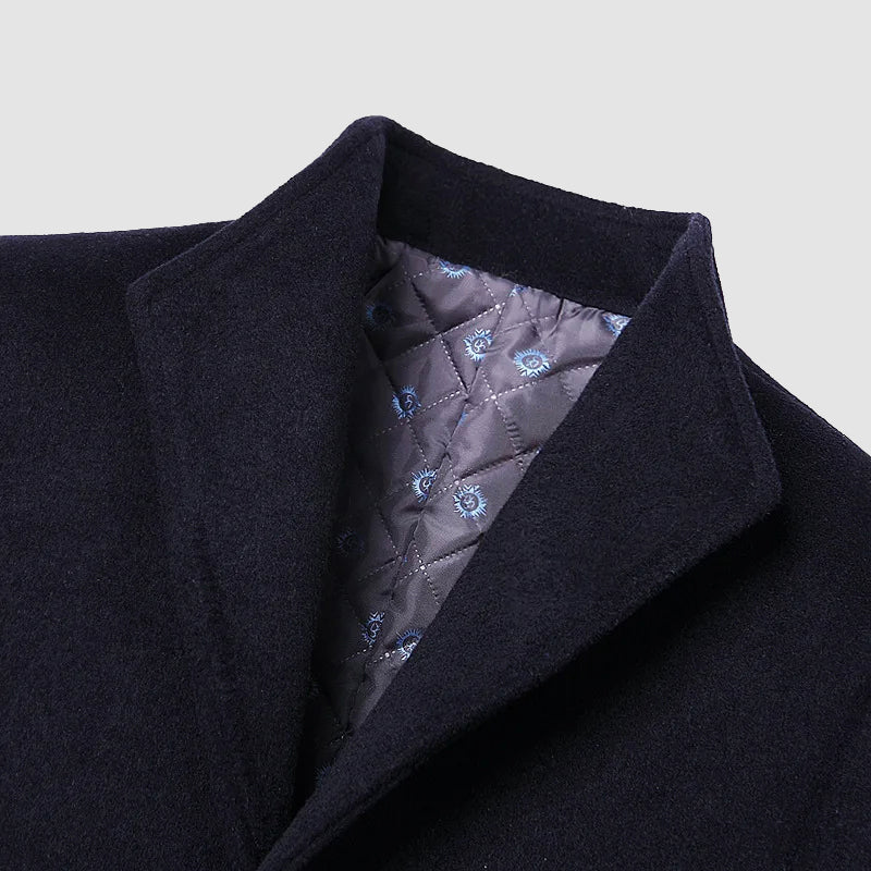 BRIAN™ | Men's Wool-Viscose Overcoat with Nanosilk Lining