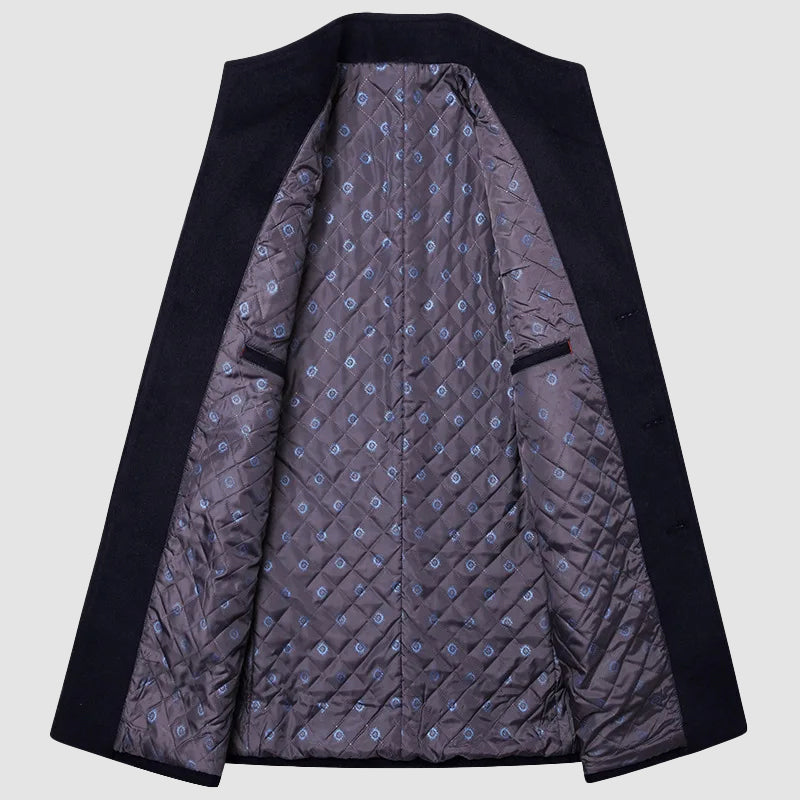 BRIAN™ | Men's Wool-Viscose Overcoat with Nanosilk Lining