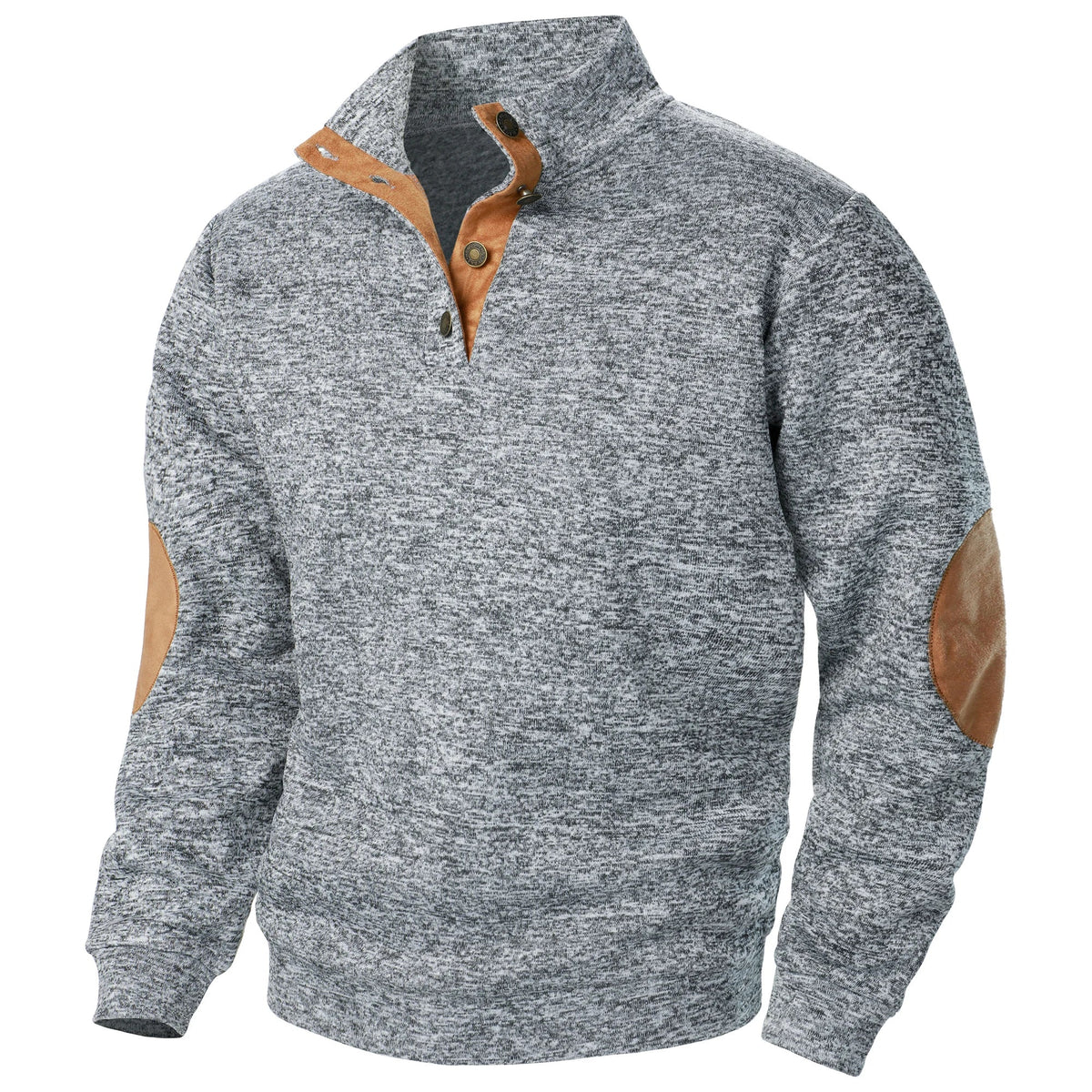 BRIAN™ | Mens Button-Neck High-Collar