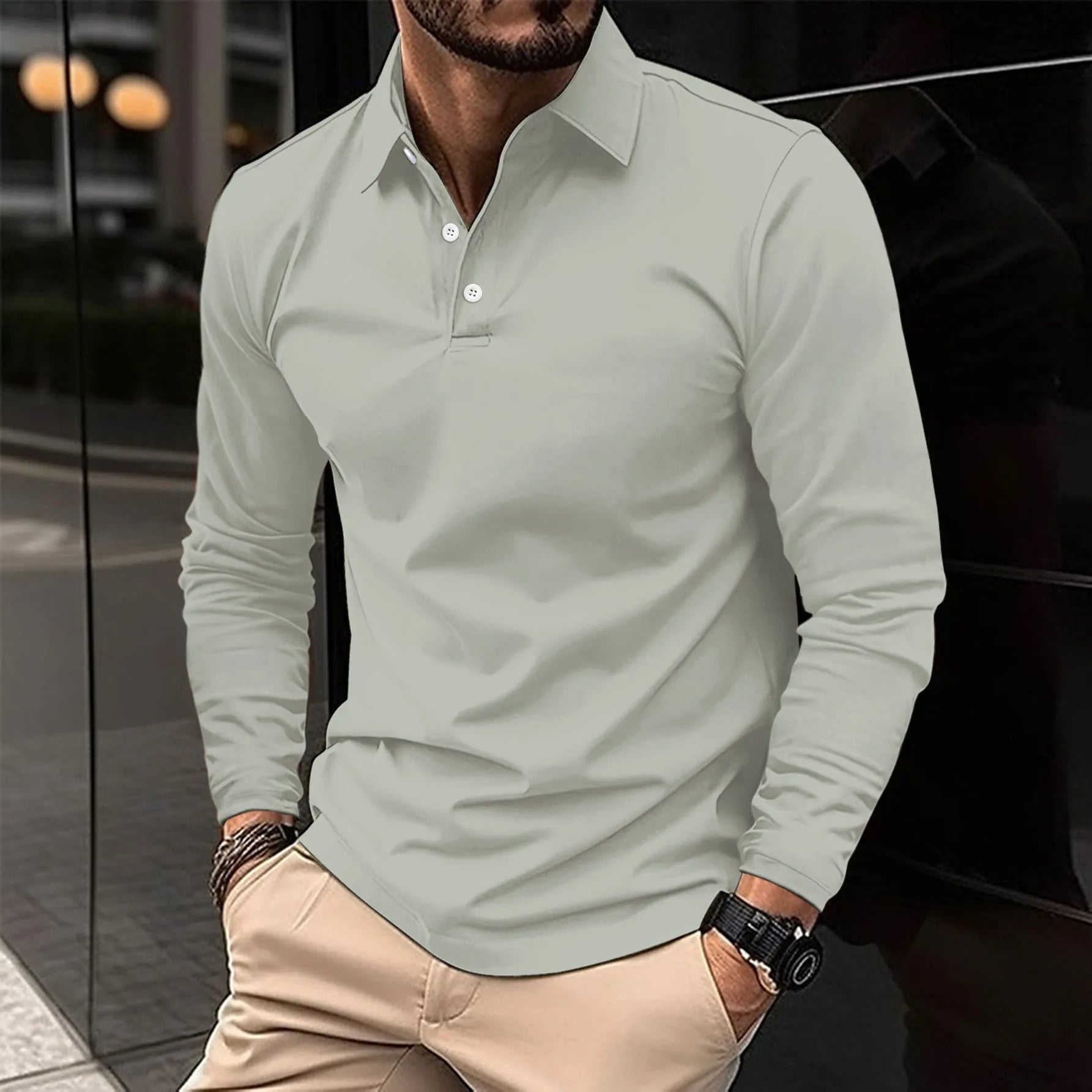 BRAIN™ | Collared Long-Sleeve