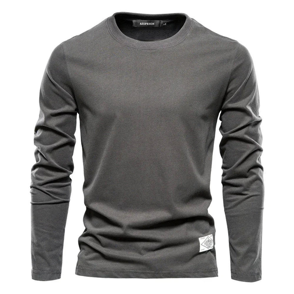 BRIAN™ | Men's Long-Sleeve Cotton T-Shirt