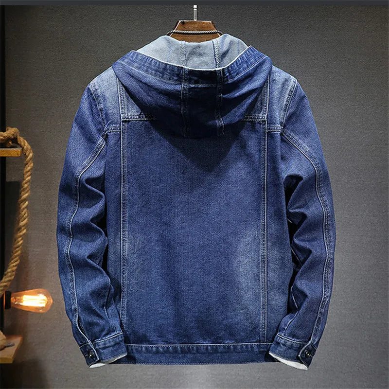 BRIAN™ | Retro Denim Hoodie