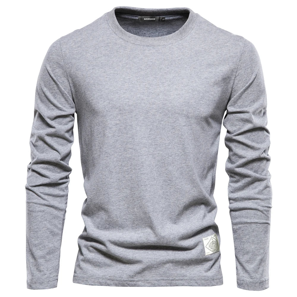 BRIAN™ | Men's Long-Sleeve Cotton T-Shirt