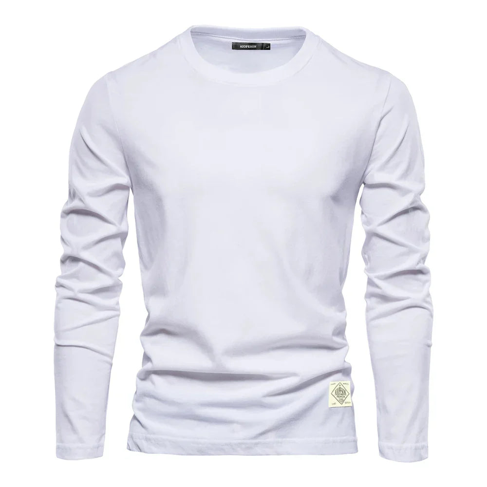 BRIAN™ | Men's Long-Sleeve Cotton T-Shirt