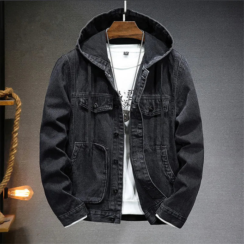 BRIAN™ | Retro Denim Hoodie