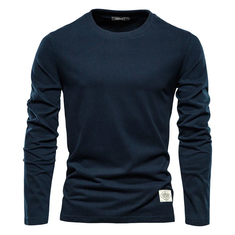 BRIAN™ | Men's Long-Sleeve Cotton T-Shirt