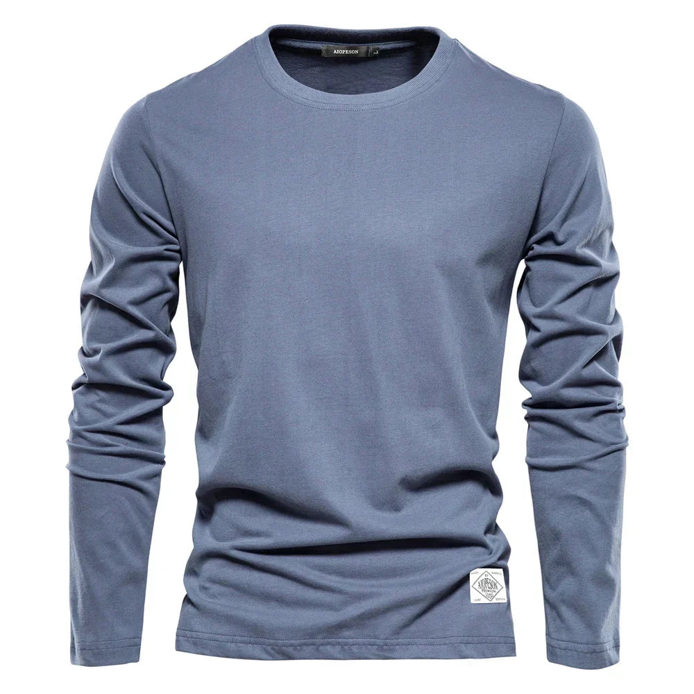 BRIAN™ | Men's Long-Sleeve Cotton T-Shirt