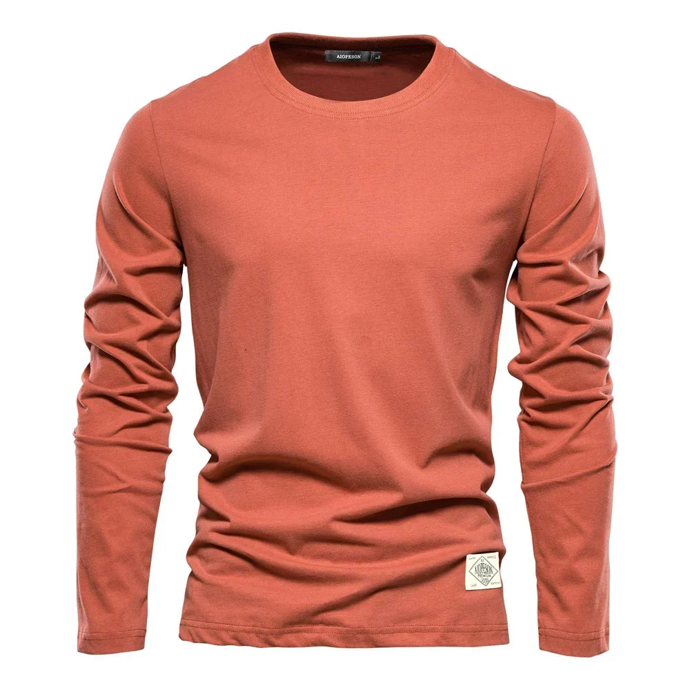 BRIAN™ | Men's Long-Sleeve Cotton T-Shirt