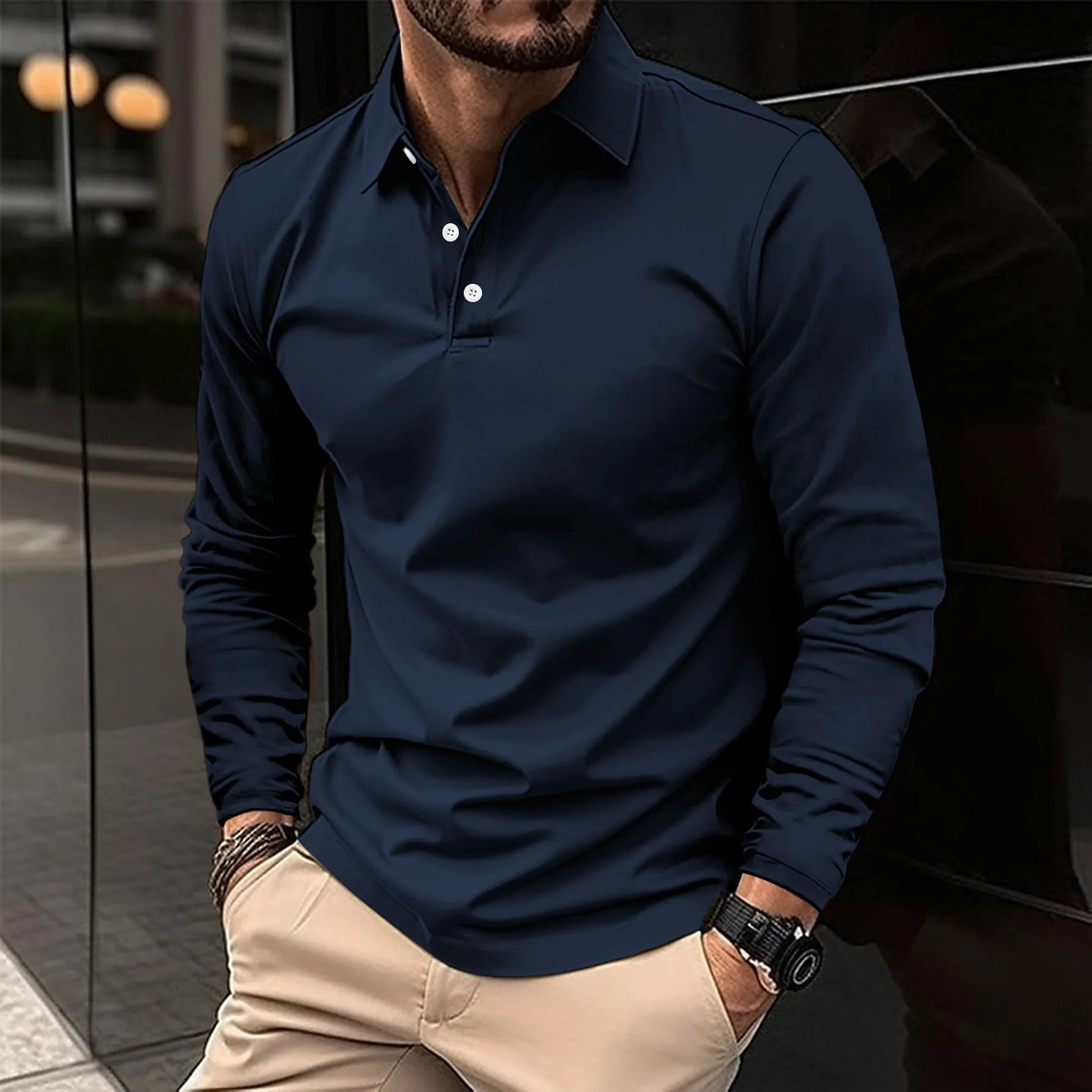 BRAIN™ | Collared Long-Sleeve