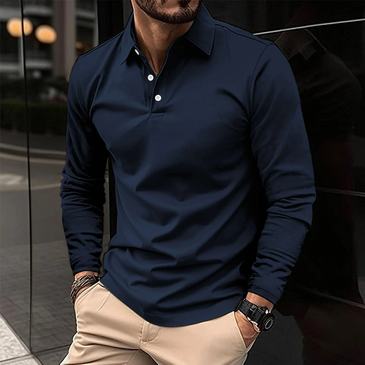 BRIAN™ | Collared Long-Sleeve