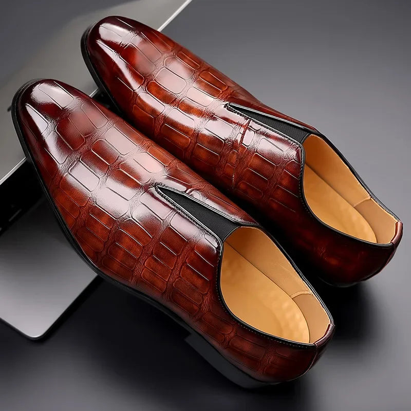 BRIAN™ | Men's Patterned Dress Shoes