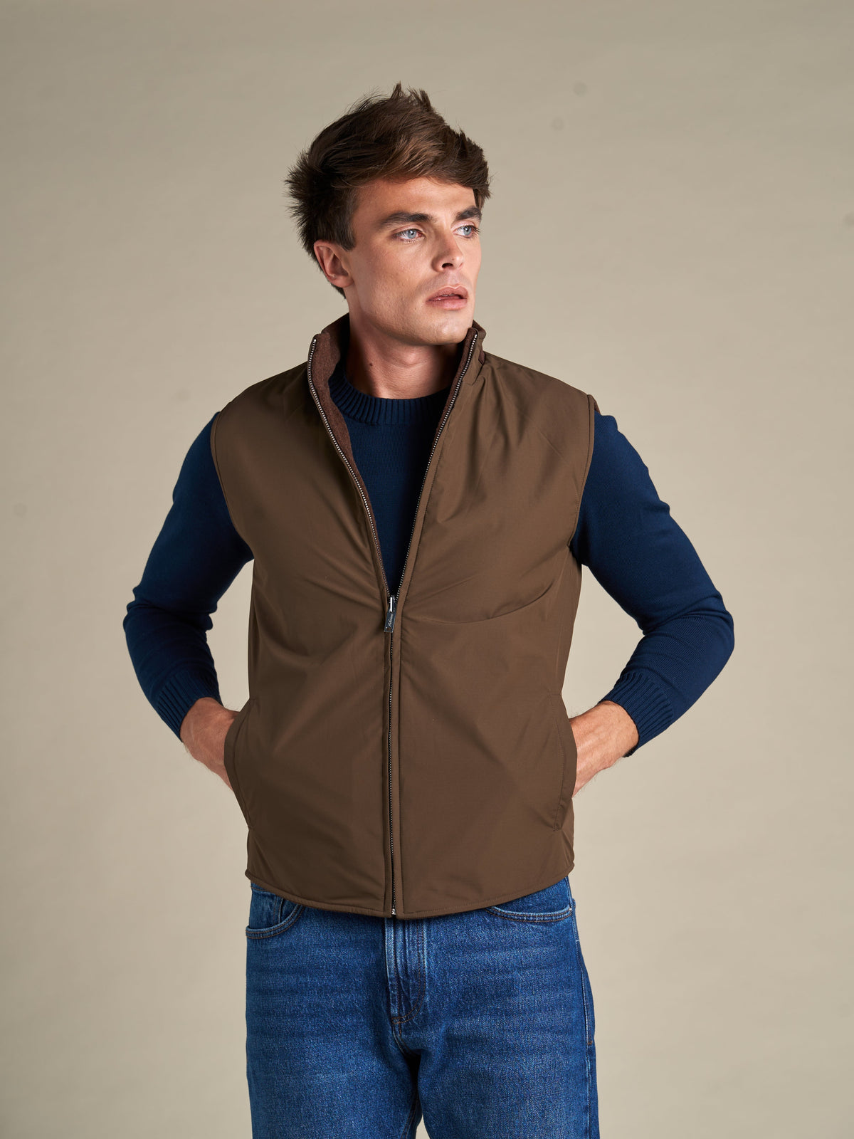 BRIAN™ | Reversible Wool Vest