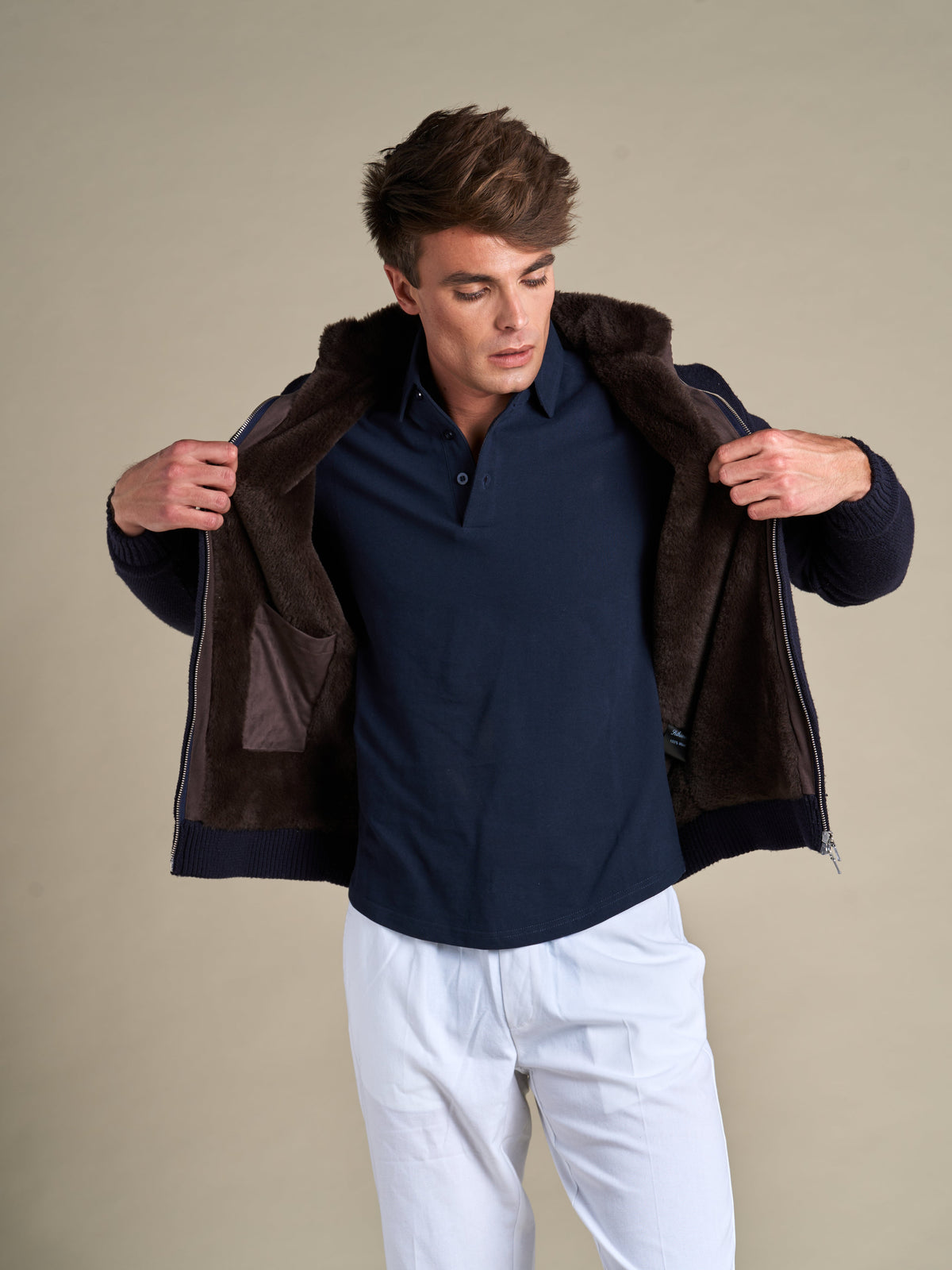 BRIAN™ | Full Fur Lined Cardigan