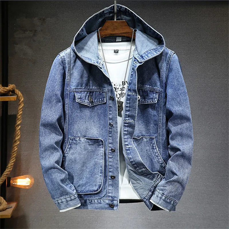 BRIAN™ | Retro Denim Hoodie