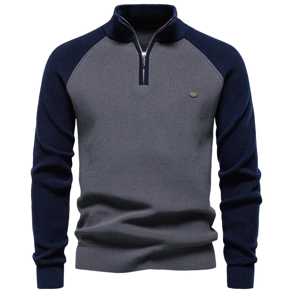 BRAIN™ | QUARTER ZIP SWEATER FOR MEN