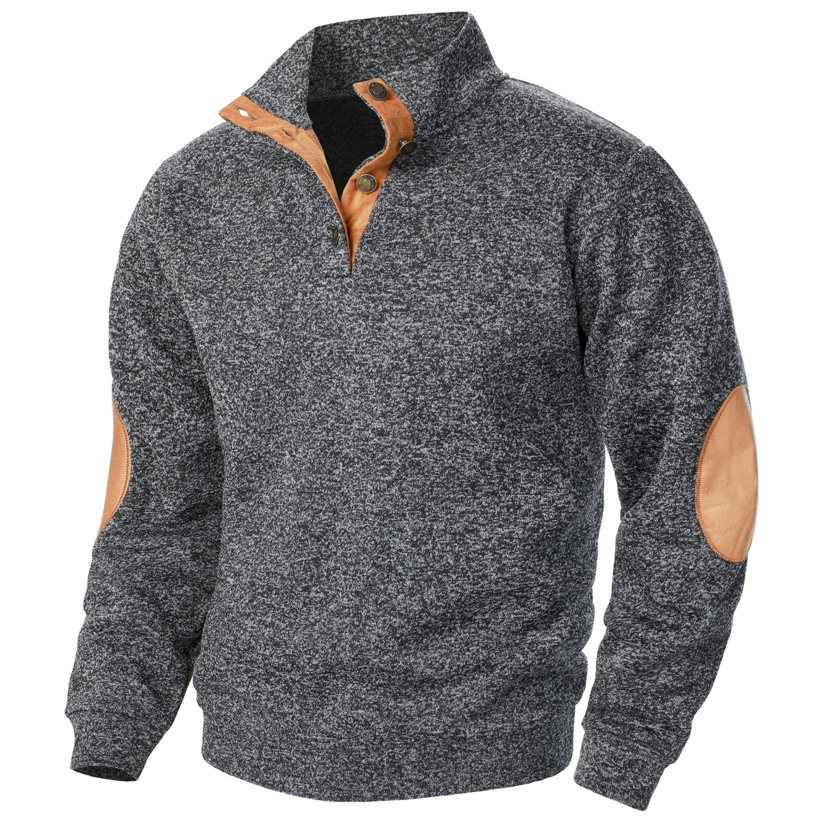 BRIAN™ | Mens Button-Neck High-Collar
