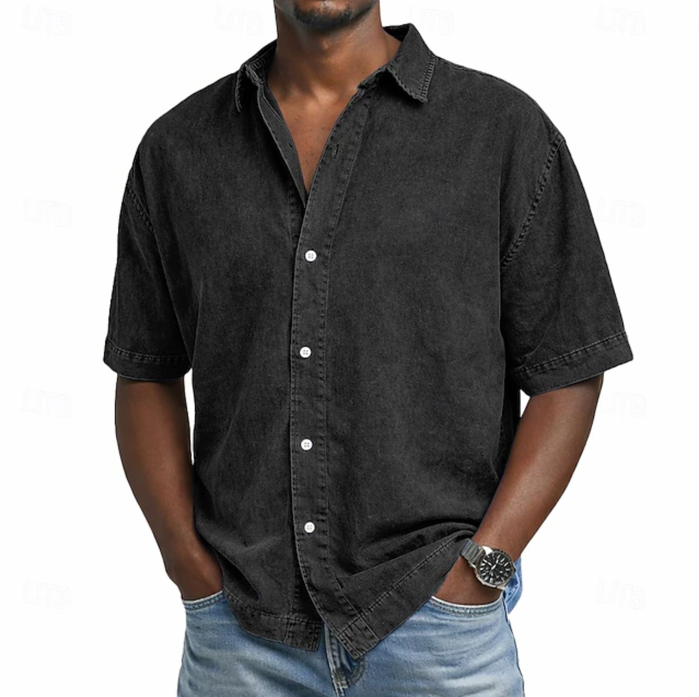 BRAIN™ | Men's Acid Wash Shirt