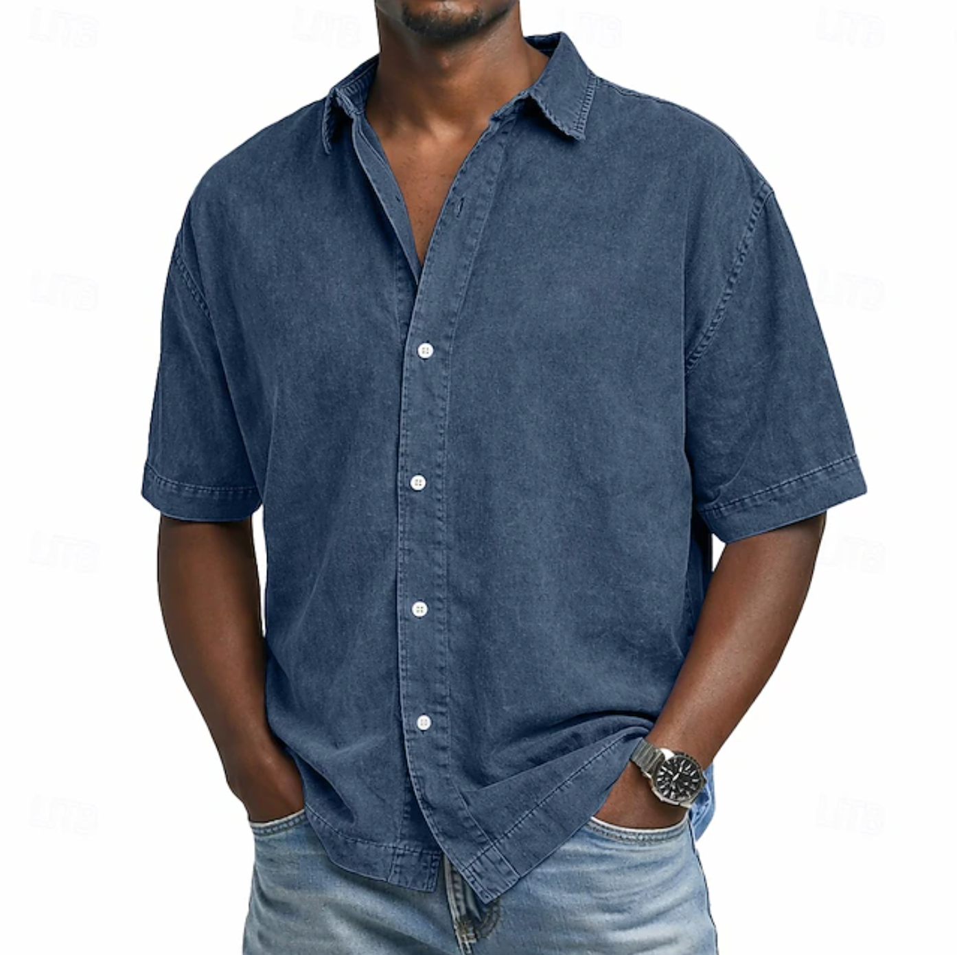 BRAIN™ | Men's Acid Wash Shirt