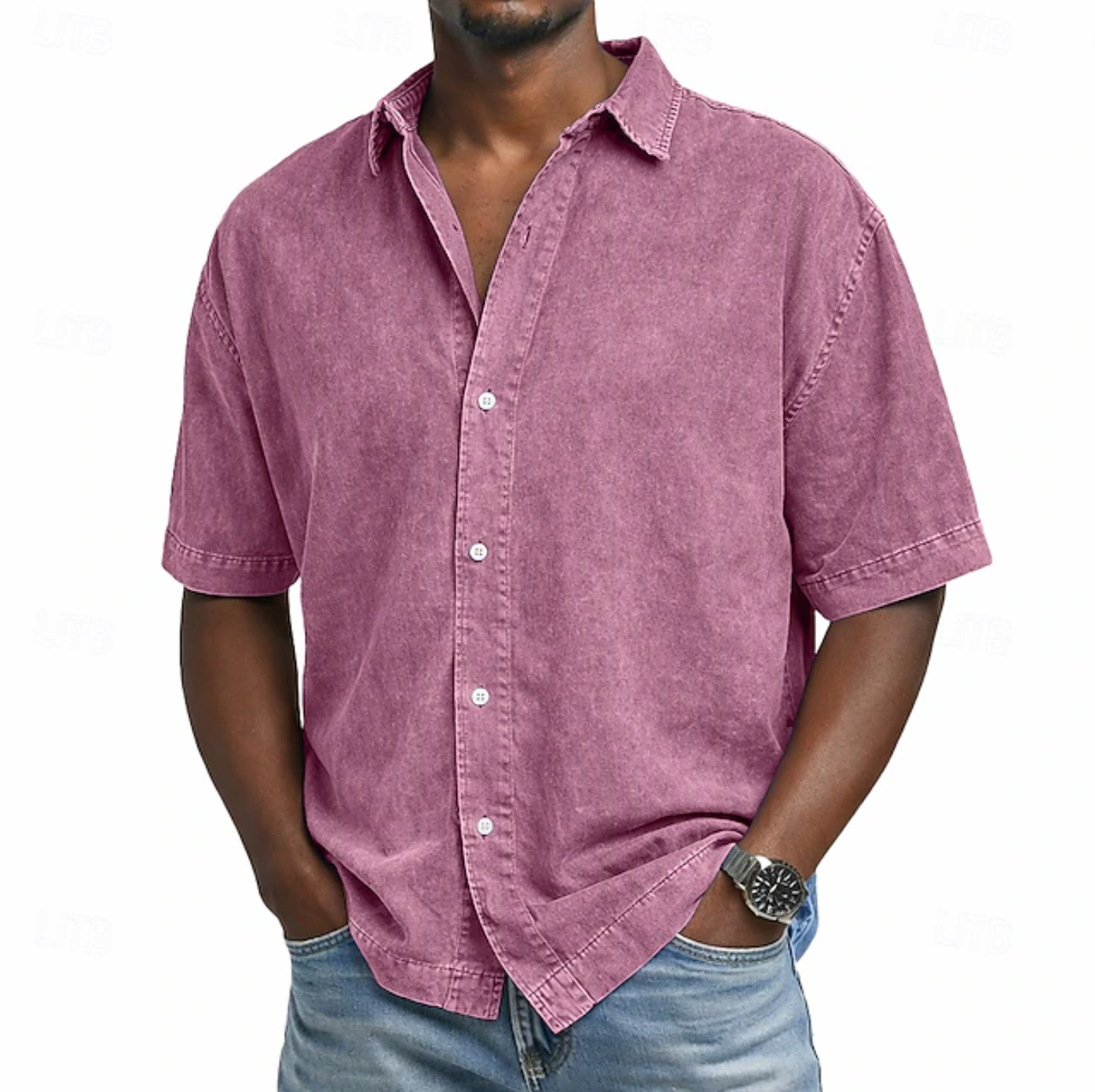 BRAIN™ | Men's Acid Wash Shirt