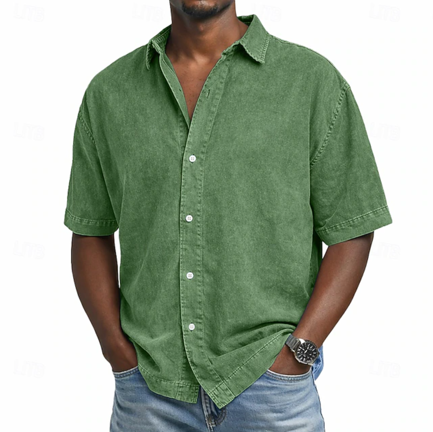 BRAIN™ | Men's Acid Wash Shirt