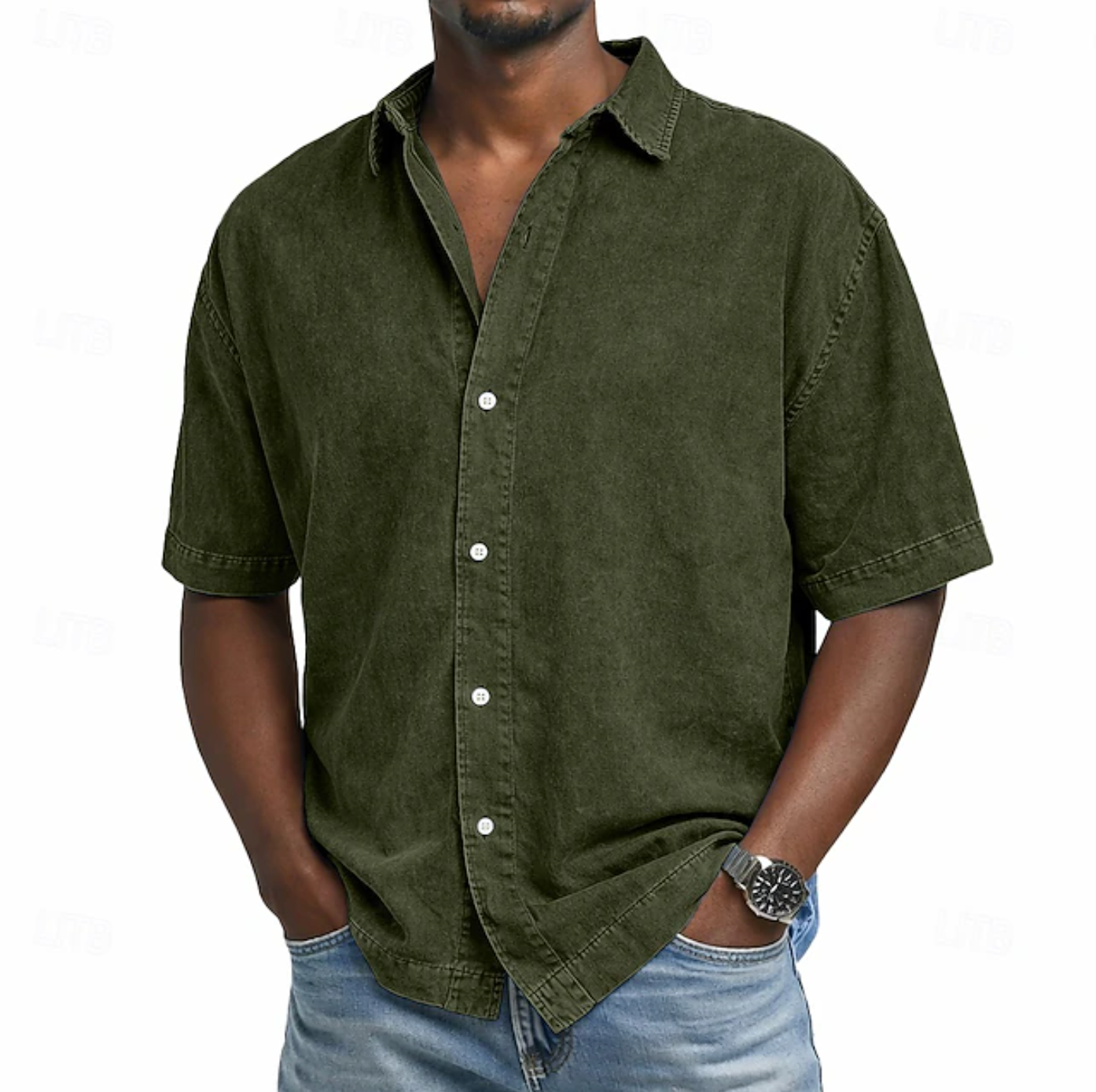 BRAIN™ | Men's Acid Wash Shirt