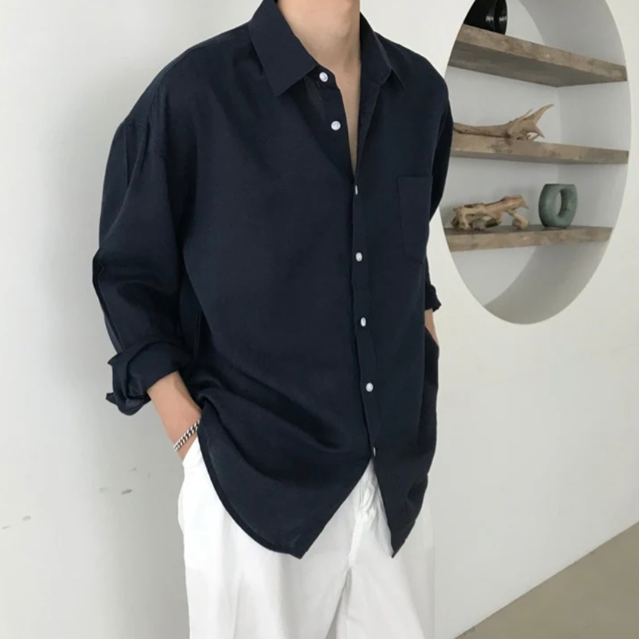 BRAIN™ | Men's Spargi Linen Pocket Shirt