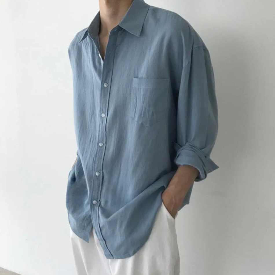 BRAIN™ | Men's Spargi Linen Pocket Shirt