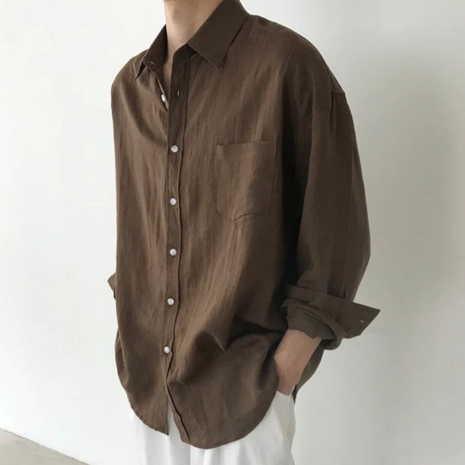 BRAIN™ | Men's Spargi Linen Pocket Shirt