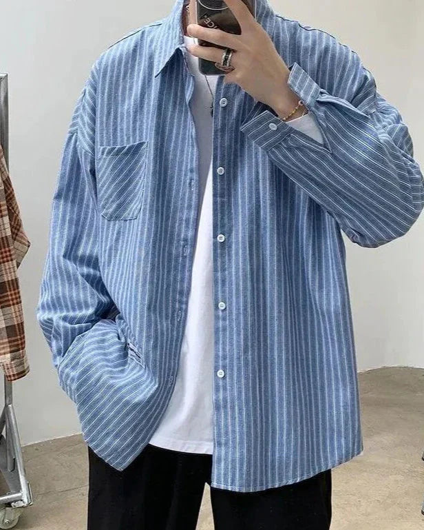 BRAIN™ | OVERSIZED STRIPED SHIRT