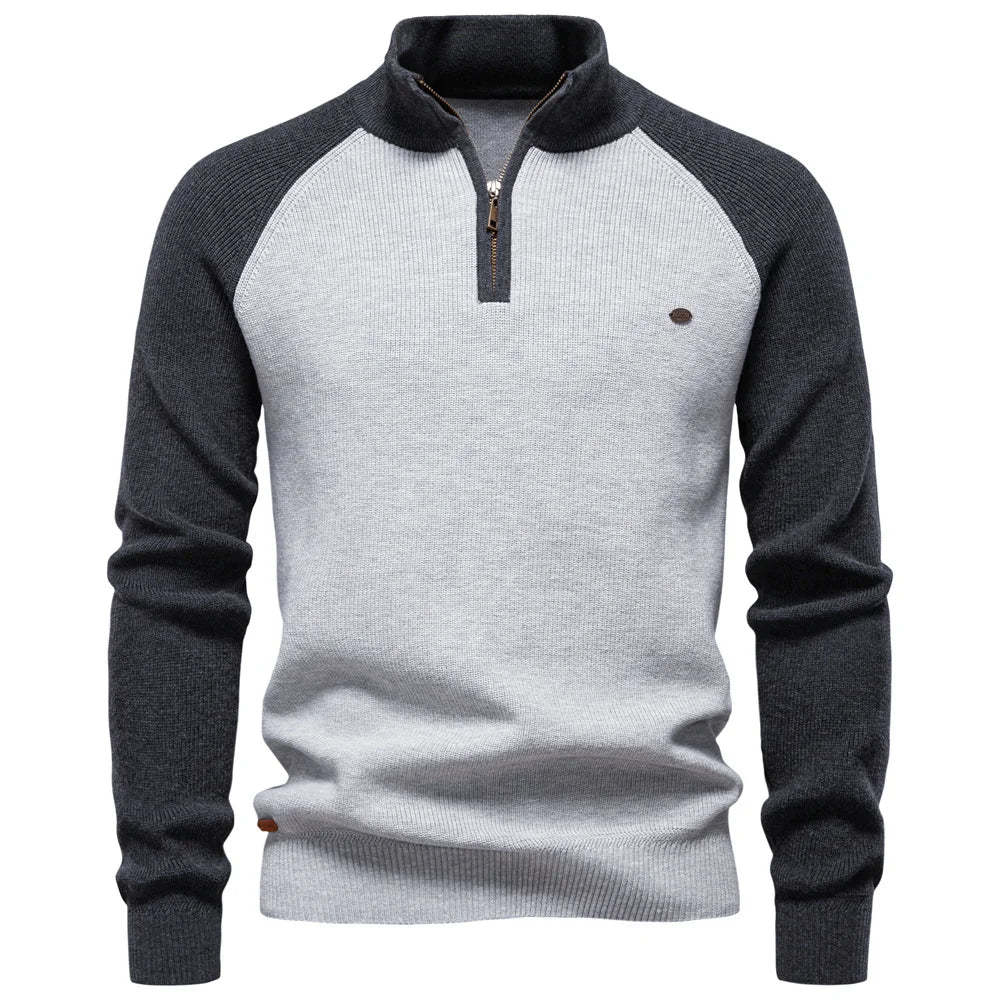 BRAIN™ | QUARTER ZIP SWEATER FOR MEN