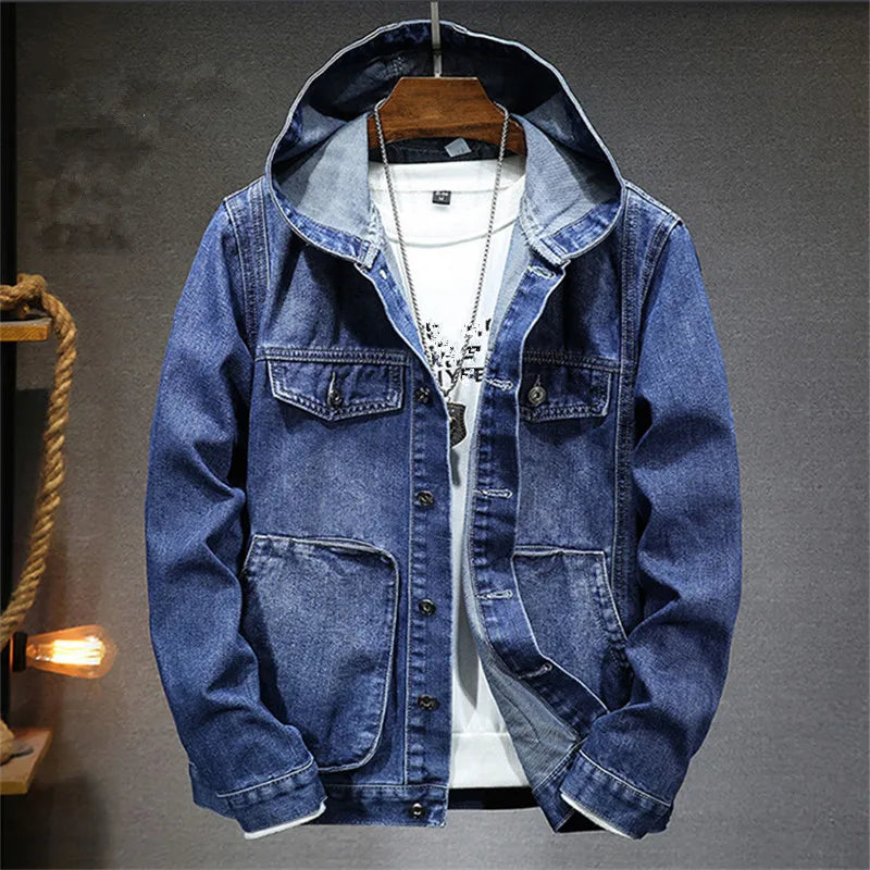 BRIAN™ | Retro Denim Hoodie