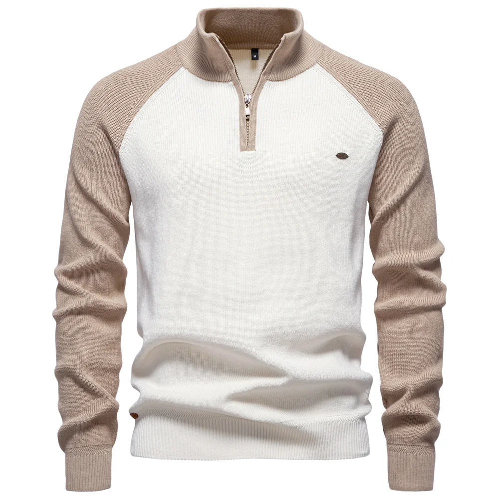BRAIN™ | QUARTER ZIP SWEATER FOR MEN