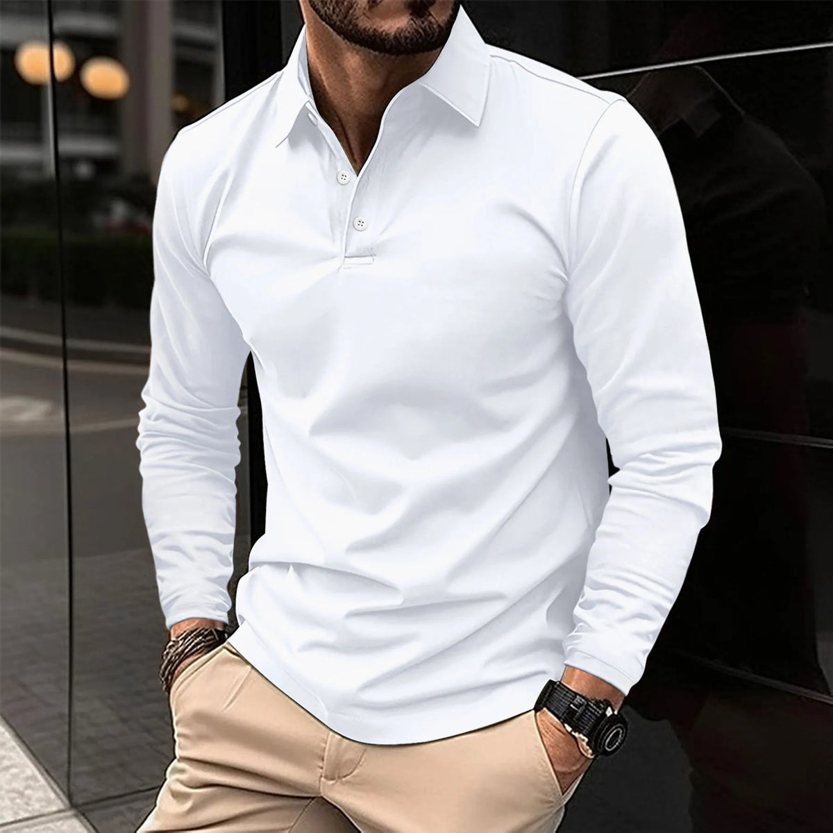 BRIAN™ | Collared Long-Sleeve