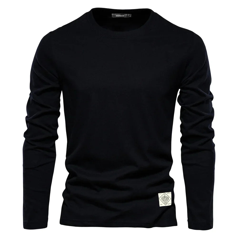 BRIAN™ | Men's Long-Sleeve Cotton T-Shirt