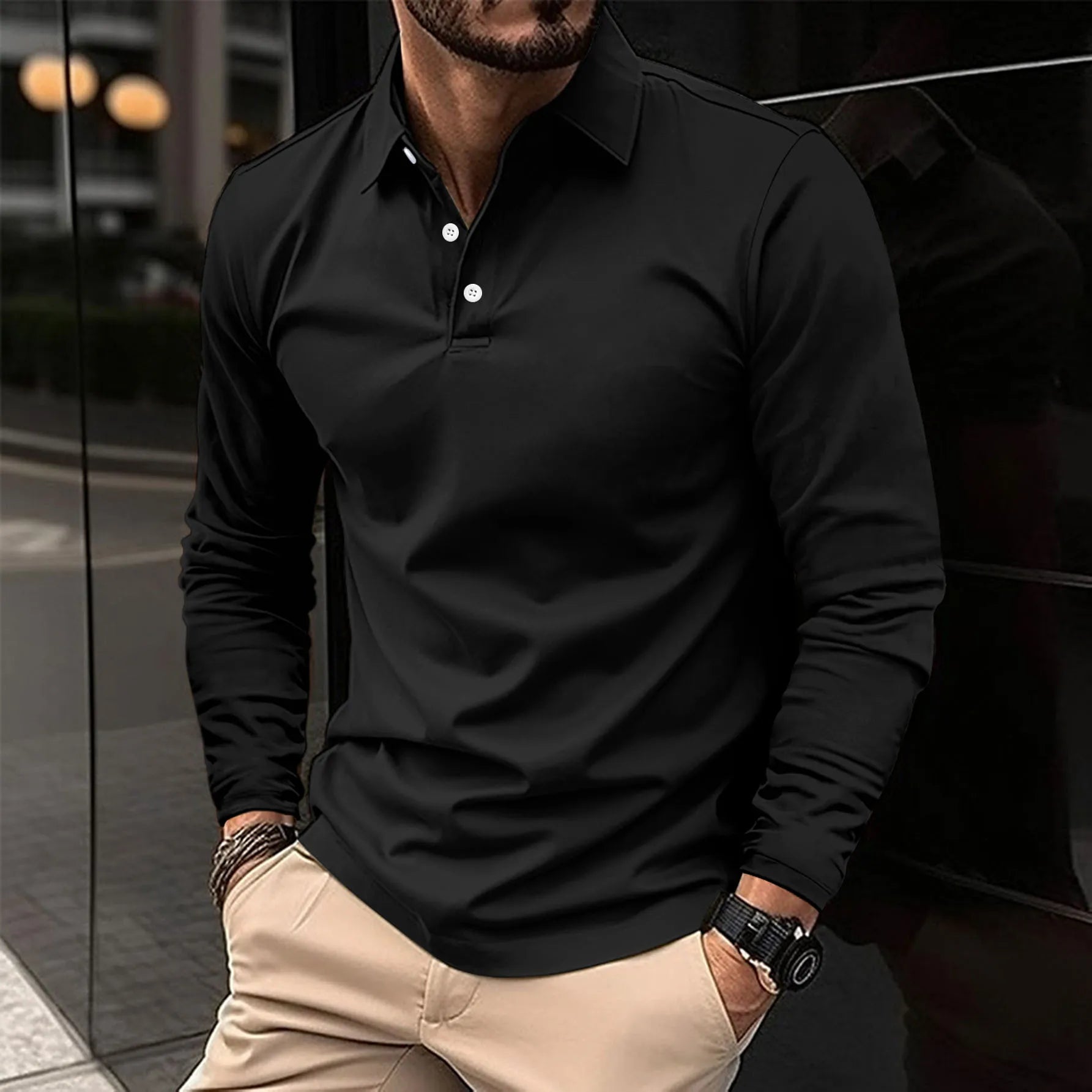 BRAIN™ | Collared Long-Sleeve