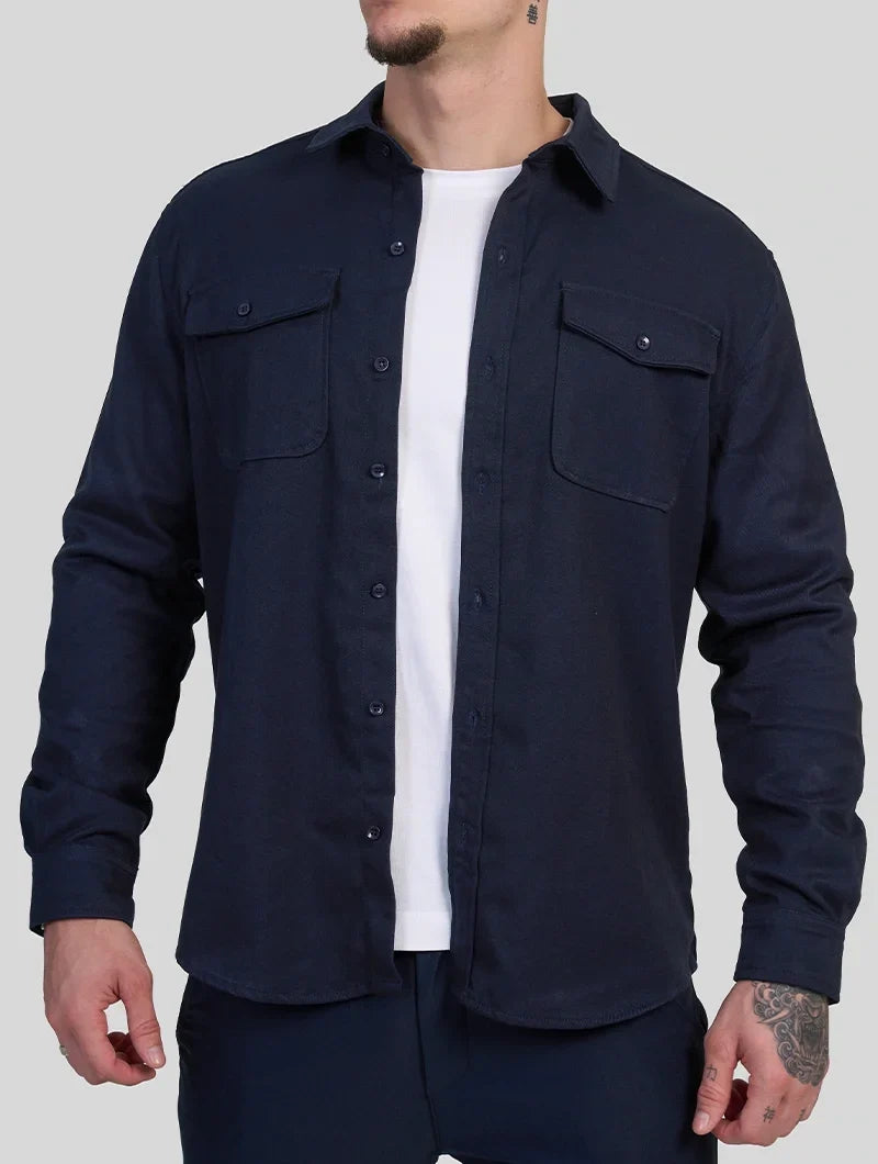 BRIAN™ | Simon Overshirt - Navy Blue
