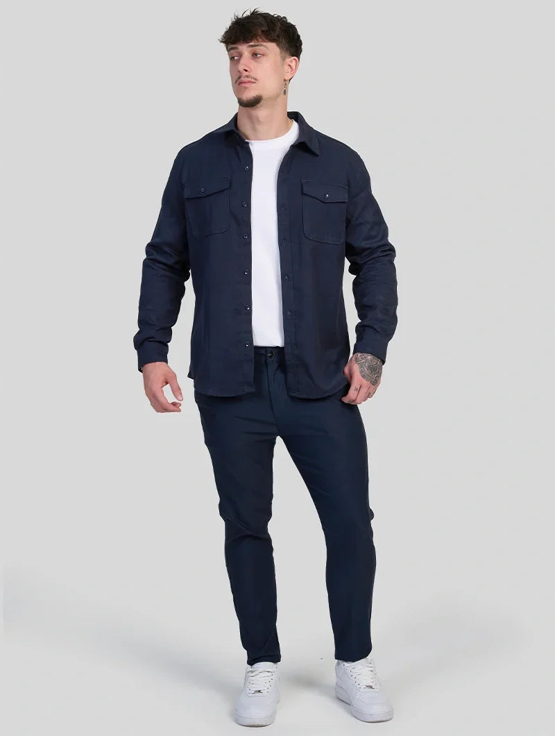 BRIAN™ | Simon Overshirt - Navy Blue