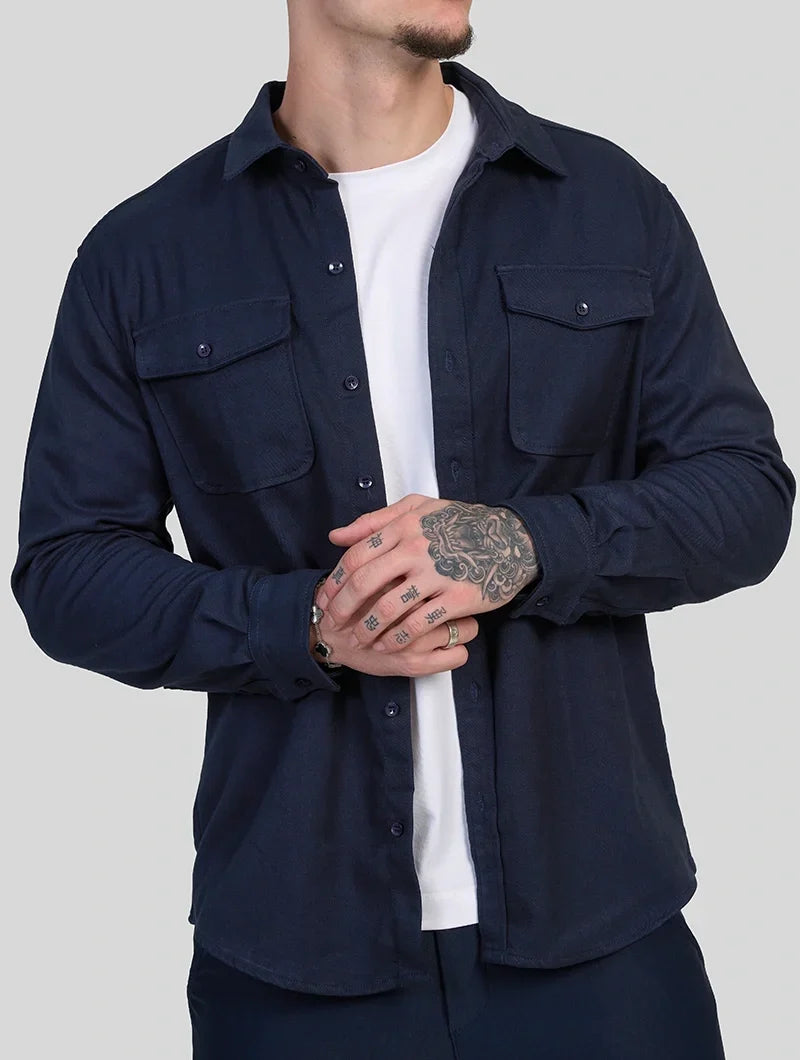 BRIAN™ | Simon Overshirt - Navy Blue